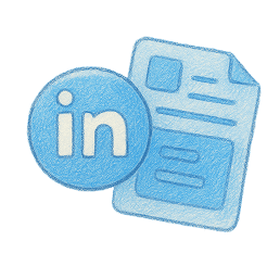 Post and search on LinkedIn