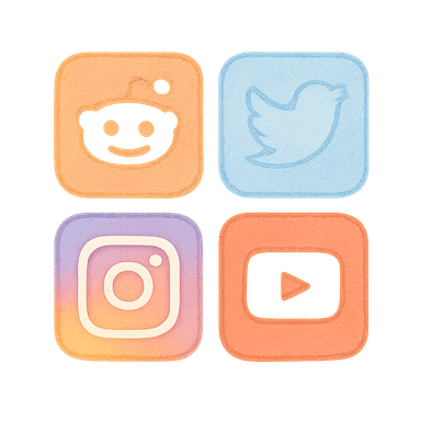 Search and scrape social media